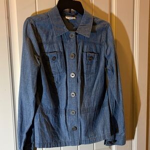 Charter Club button up denim light weight jacket